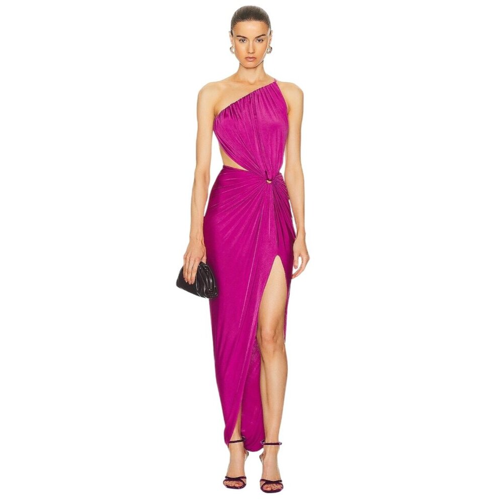 NERVI For Fwrd Luce Dress in Purple IT 36 New womens Long Maxi Gown